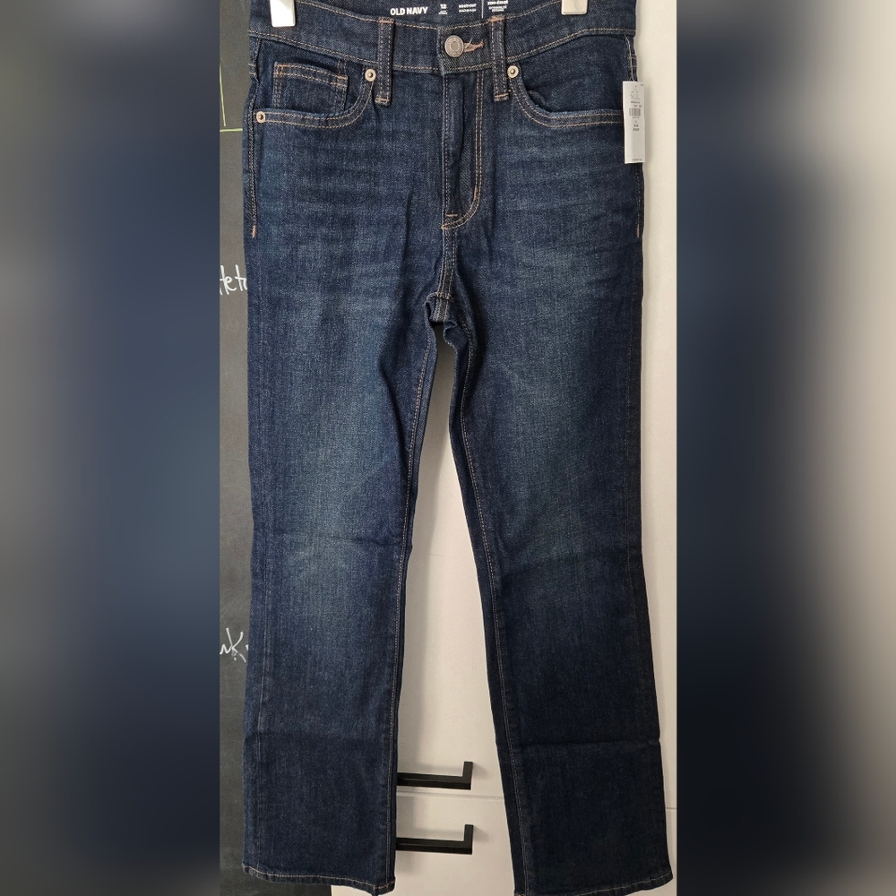 NWT Old Navy Boy's Slim Bootcut Jeans- 12